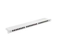 Lanberg Patchpanel 24p 19" 0,5U FTP 6 półka (szara) - 457368 - zdjęcie 3